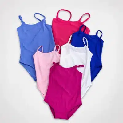 Maillot ballet básico de licra mate para niña y adulta en varios colores