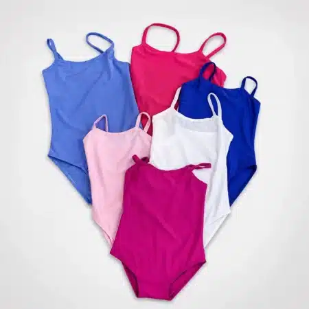 Maillot ballet básico de licra mate para niña y adulta en varios colores