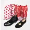 Bolsa para zapatos flamencos con flecos rojos