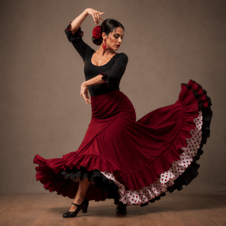 Falda ensayo flamenca
