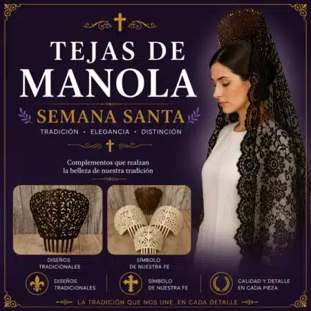 Tejas de manola y peinetas de mantilla