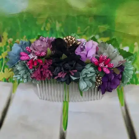 Flores en peineta mediana