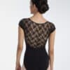 Maillot Intermezzo algodón orgánico negro con blonda